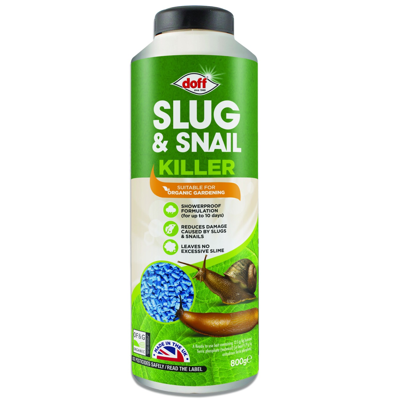 Doff Organic Slug & Snail Killer 800g P&R Garden Supplies