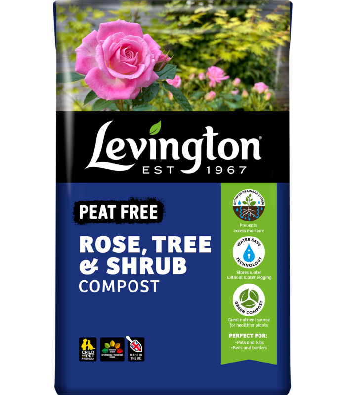 Levington Peat-Free Rose, Tree & Shrub Compost 50ltrs